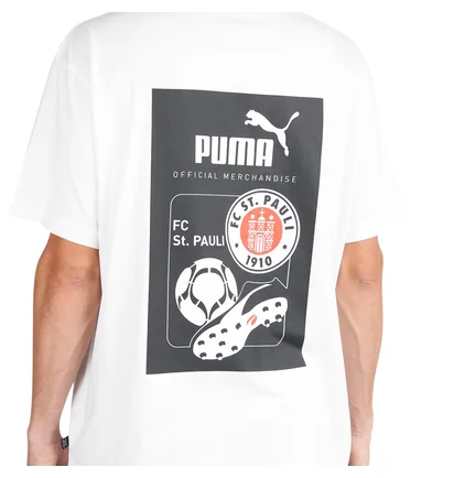 Puma x St. Pauli Retro Graphic T-Shirt (Weiss)