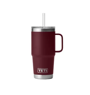 Yeti Rambler 25oz Straw Mug (Weinrot)
