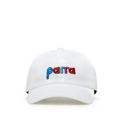 Parra Birdface Font 6-Panel Hat (Weiß)