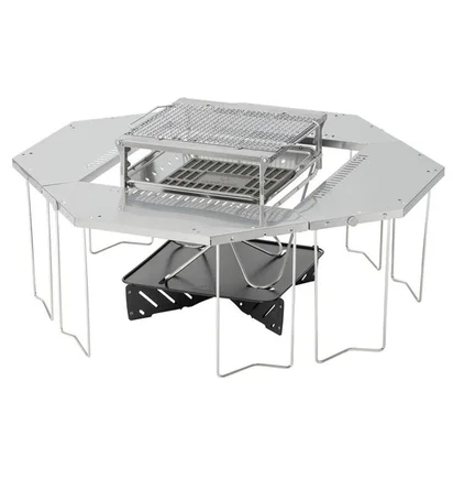 Snow Peak Jikaro Firering Table (Silber)