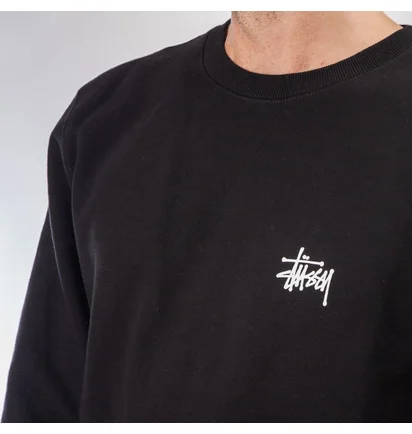 Stüssy Basic Stüssy Crew (Schwarz)