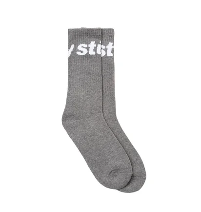 Stüssy Jacquard Logo Socks (Grau)