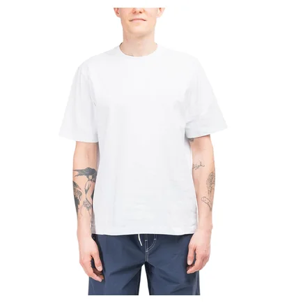 Stüssy Stock Logo Crew T-Shirt (Weiß)
