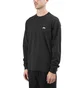 Stüssy Stock Logo Longsleeve Crew (Schwarz)