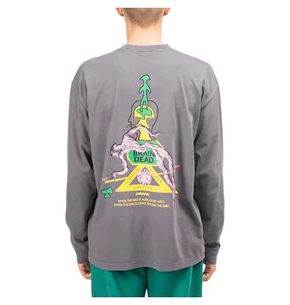 Brain Dead Ants Longsleeve (Grau / Lila)