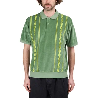 Obey Pensa Velour Polo (Grün)