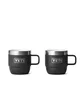 Yeti Rambler 6oz (177ml) Stackable Mugs (Schwarz / Silber)