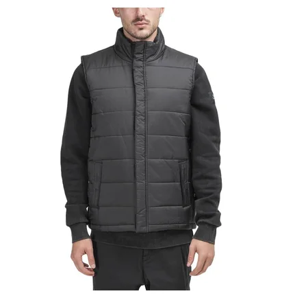 Chrystie NYC OG Logo Puffer Vest (Schwarz)