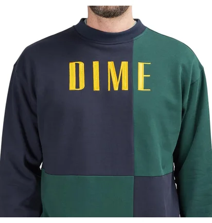 Dime Block Terry Crewneck (Navy / Grün)