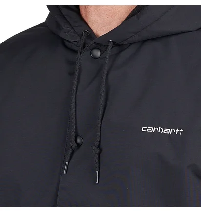 Carhartt WIP Hooded Coach Jacket (Schwarz)