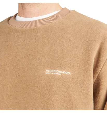 Neighborhood Tec Fleece / E-Crew . LS (Beige)