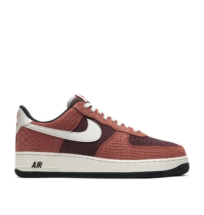 Nike Air Force 1 Premium (Rot / Beige)