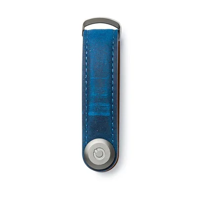 Orbitkey Crazy Horse Leather Key Organiser (Navy)