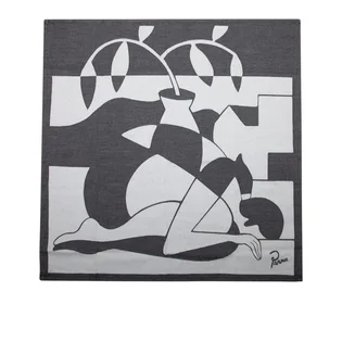 Parra Lost Seeds Kitchen Towel (Schwarz / Weiß)