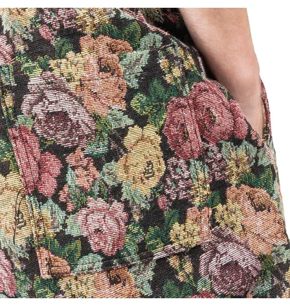 Pleasures Floral Woven Shorts (Braun / Schwarz)