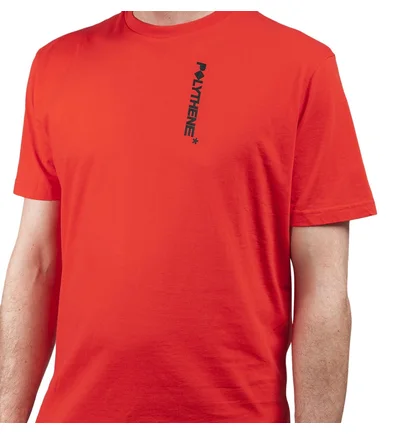 Polythene* Optics Metal Rod Short Sleeve T-Shirt (Rot)