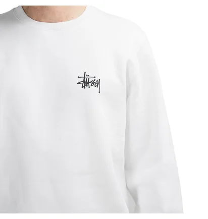 Stüssy Basic Crewneck (Weiß)