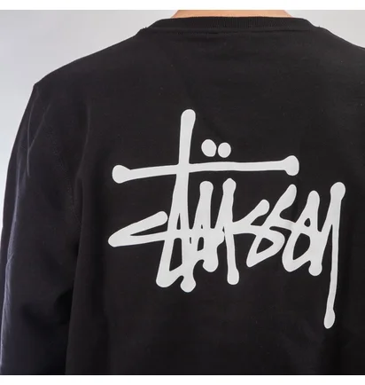 Stüssy Basic Stüssy Crew (Schwarz)