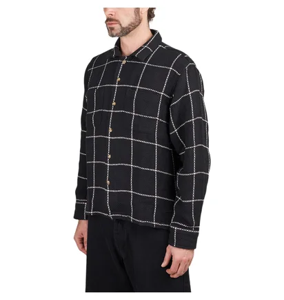 Obey Santo Woven Shirt (Schwarz / Weiß)