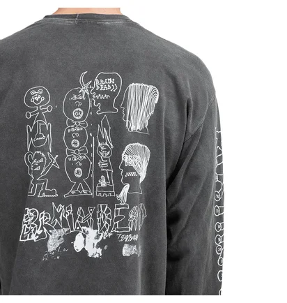 Brain Dead Leon's Girls Longsleeve (Anthrazit)