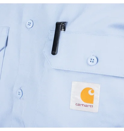 Carhartt WIP Master Short Sleeve Shirt (Blau)