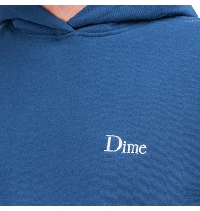 Dime Classic Small Logo Hoodie (Blau)