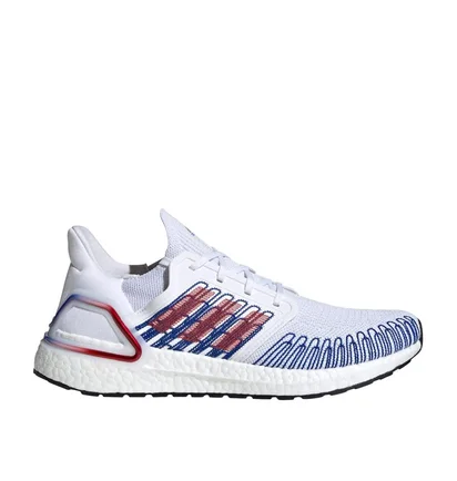 adidas Ultraboost 20 (Weiß / Rot / Blau)