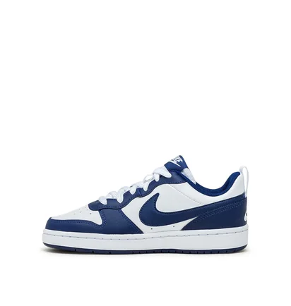 Nike Court Borough Low 2 (GS) (Weiß / Navy)
