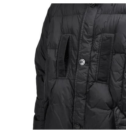 Stone Island Garment Dyed Crinkle Down Jacket (Schwarz)