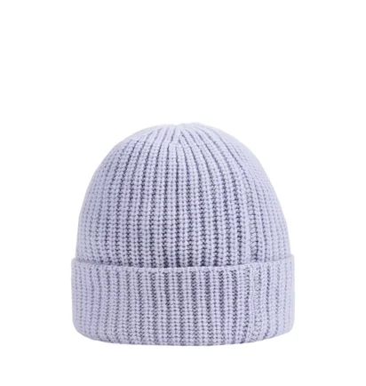 Stone Island Ribbed Beanie (Hellblau)