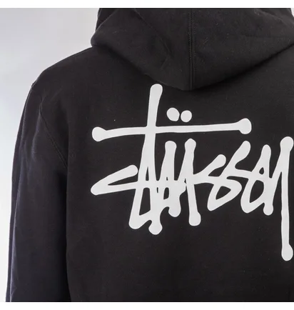 Stüssy Basic Stüssy Zip Hood (Schwarz)