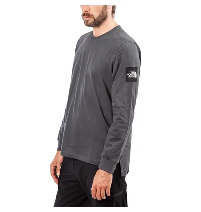 The North Face M LS Fine 2 Tee (Grau)