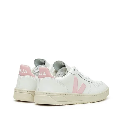 VEJA Pack WMNS V-10 Leather Extra White Petale (Weiß / Pink)