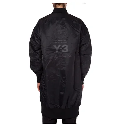 Y-3 Long Bomber Jacke (Schwarz)