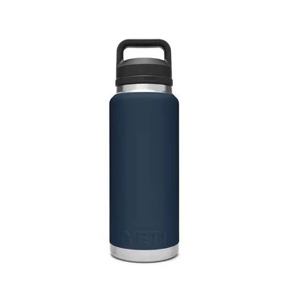 Yeti Rambler 36oz (1065ml) Flasche mit Chug Cap (Navy)