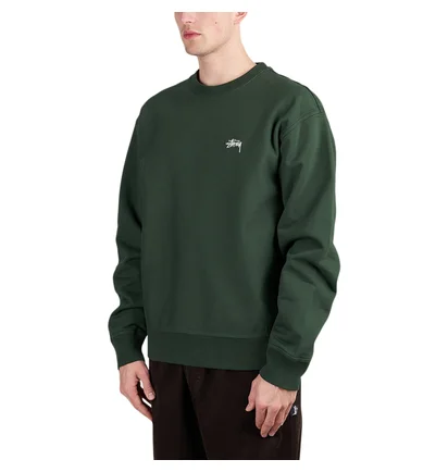 Stüssy Stock Logo Crew (Grün)