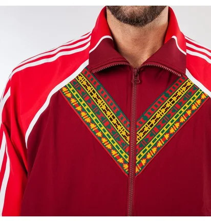 adidas x Pharrell Williams HU Tracktop (Dunkelrot)
