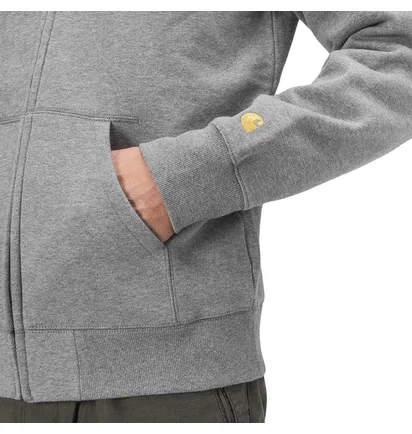 Carhartt WIP Hooded Chase Jacket (Dunkelgrau)
