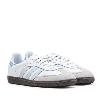 adidas Samba OG (Weiß / Hellblau)