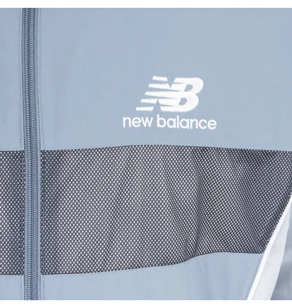 New Balance Athletics Windbreaker (Graublau)