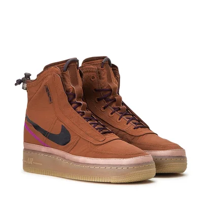Nike WMNS Air Force 1 Shell (Bordeaux / Braun)