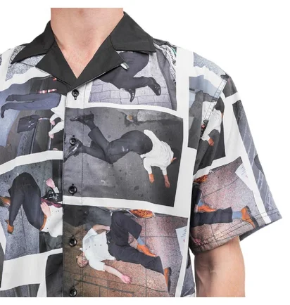 Pleasures High Fashion Button Down Shirt (Multi)