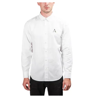 Aimé Leon Dore Floral Logo Classic Oxford Shirt (Weiß)