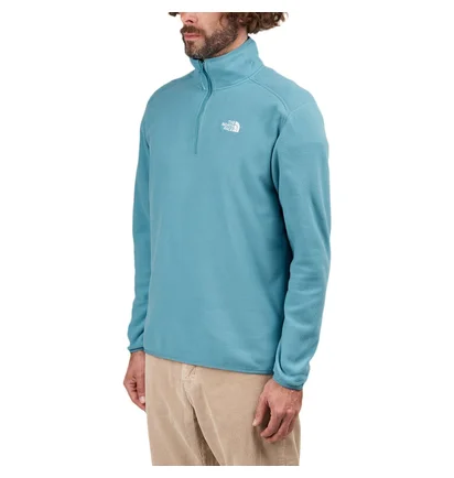 The North Face 100 Glacier 1/4 ZIP Fleece Pullover (Blau)