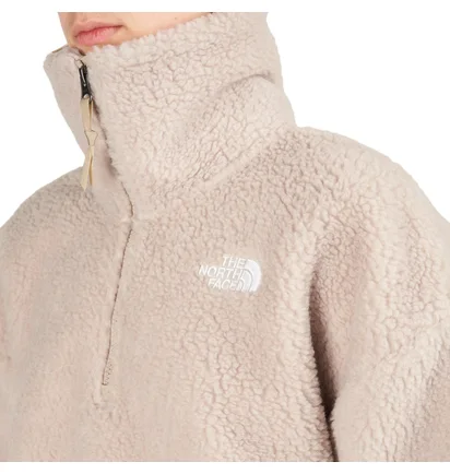 The North Face Platte Sherpa 1/4 Zip (Creme)