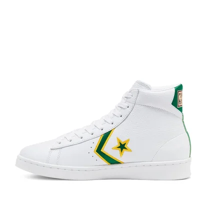 Converse Pro Leather 'Celtics' (Weiß / Gelb / Grün)