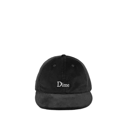 Dime Classic Logo Corduroy Cap (Schwarz)
