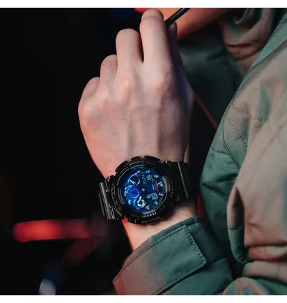 Casio G-Shock GA-100RGB-1AER (Schwarz / Multi)