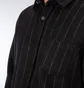 Han Kjobenhavn Tilt Pocket Shirt (Schwarz / Nadelstreifen)