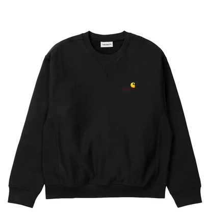Carhartt WIP American Script Sweatshirt (Schwarz)